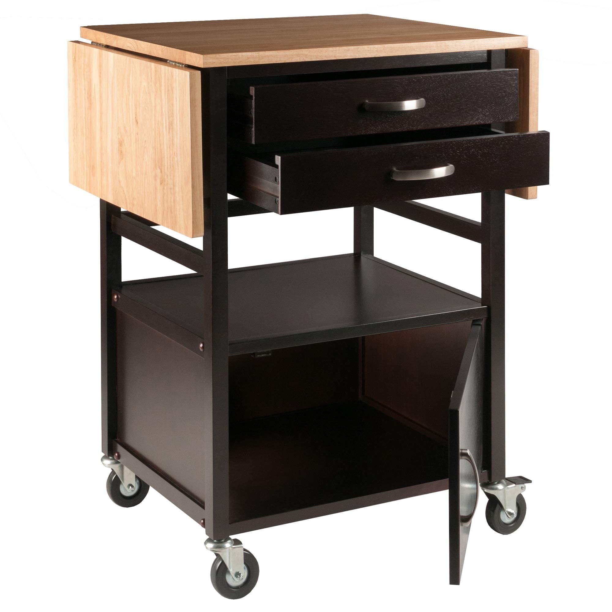 Winsome Wood Drop-Leaf Kitchen Cart - Thumbnail 5
