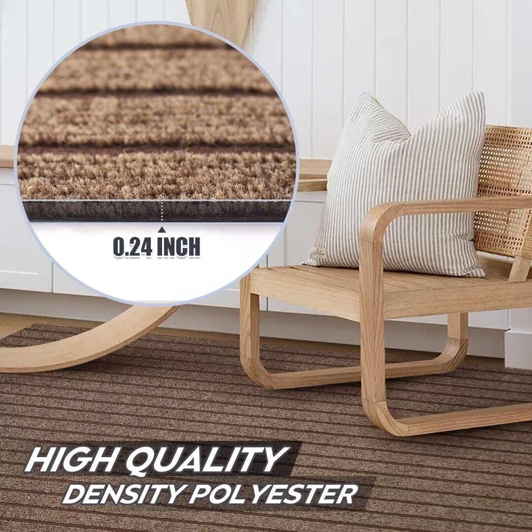 Gotohipi Runner Rug 3'X50'Indoor Outdoor Utility Carpet,Area Rugs With Non Slip Rubber Backing For Hallway Kitchen Entryway Balc