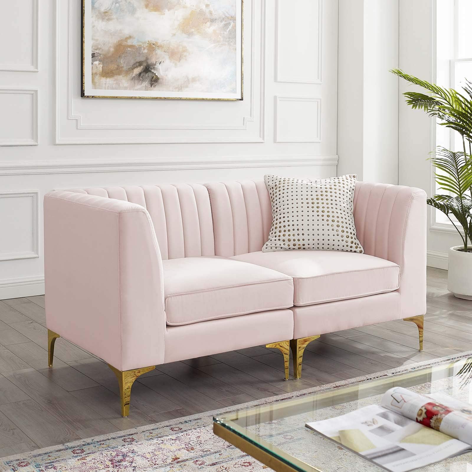 Modway Triumph Love Seats, Loveseat, Pink
