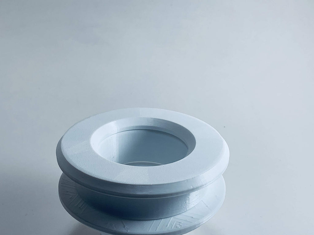 2'' Id White Ceiling Tile Grommet - Fits 1/2'' - 5/8    Thickness.