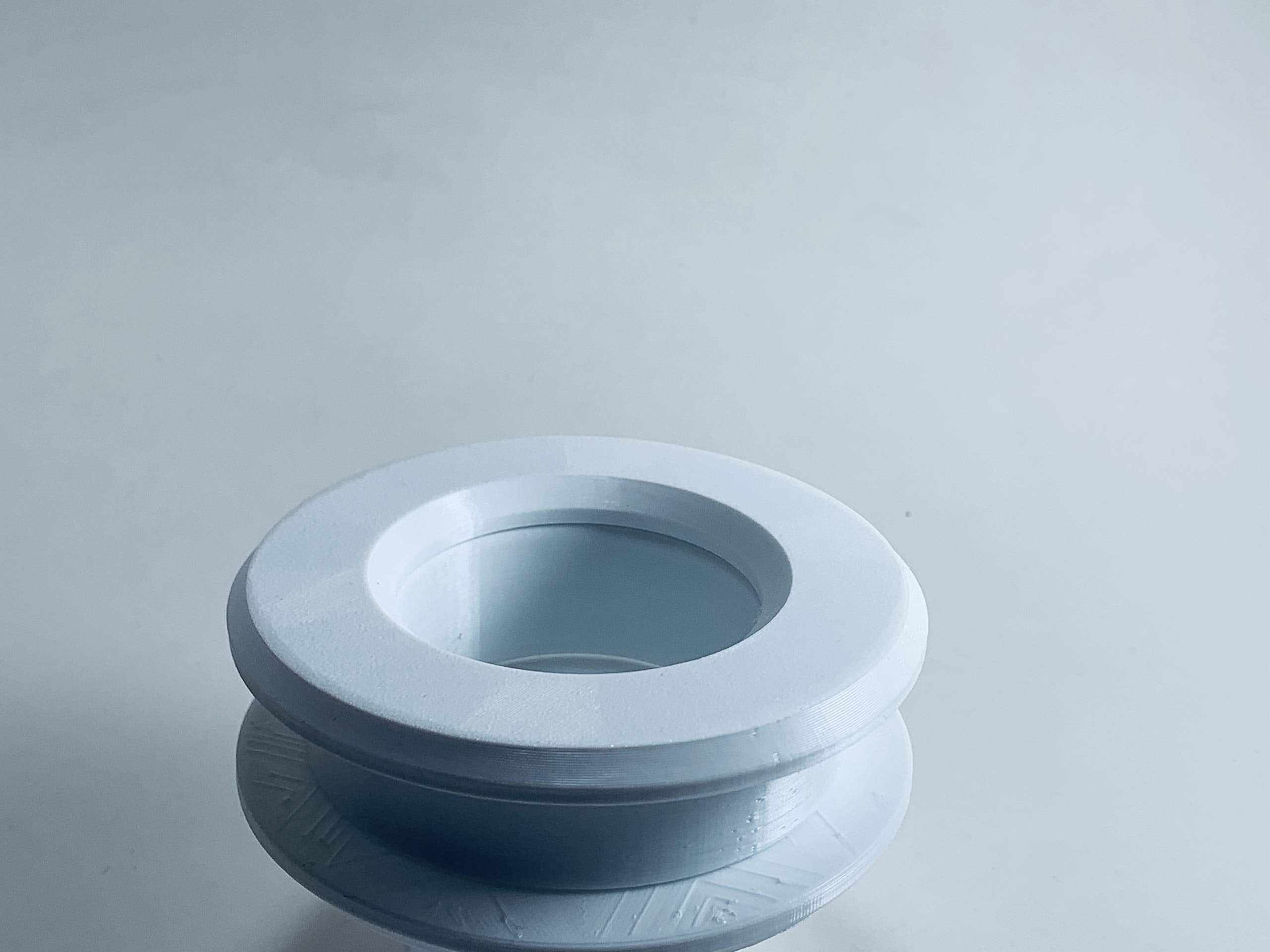 2'' Id White Ceiling Tile Grommet - Fits 1/2'' - 5/8    Thickness.