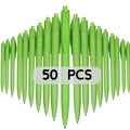 Wiaziert Ballpoint Pens, 50 Pack (Black Ink),Bulk Pens, Light Green Barrel,Click Pens For Office Home And School, Retractable Ba