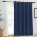 NICETOWN Blackout Navy Curtain Drape for Windows 84 Long - Room Darkening Energy Saving Thermal Insulated Solid Grommet Window T