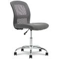 Serta Essential Armless Deskchair, Small Task Chair With Wheels, Breathable Mesh Back, Sertaquality Foam Cushion Seat For Comfor
