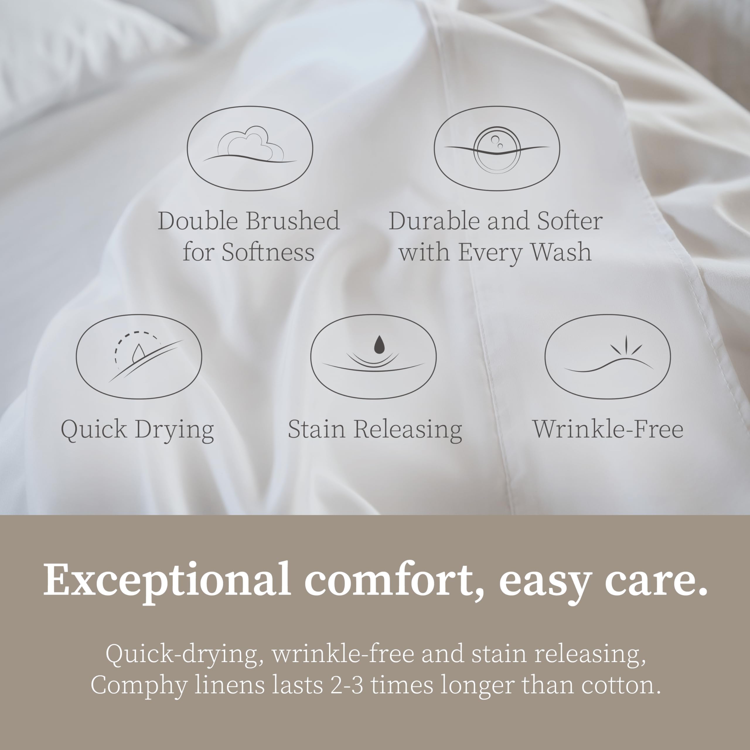 Comphy By Coop Softspa Pillowcase Set Of 2, White Super Soft Pillow Cases King, Pillow Cases, Luxury Spa Quality Pillowcases, Ho