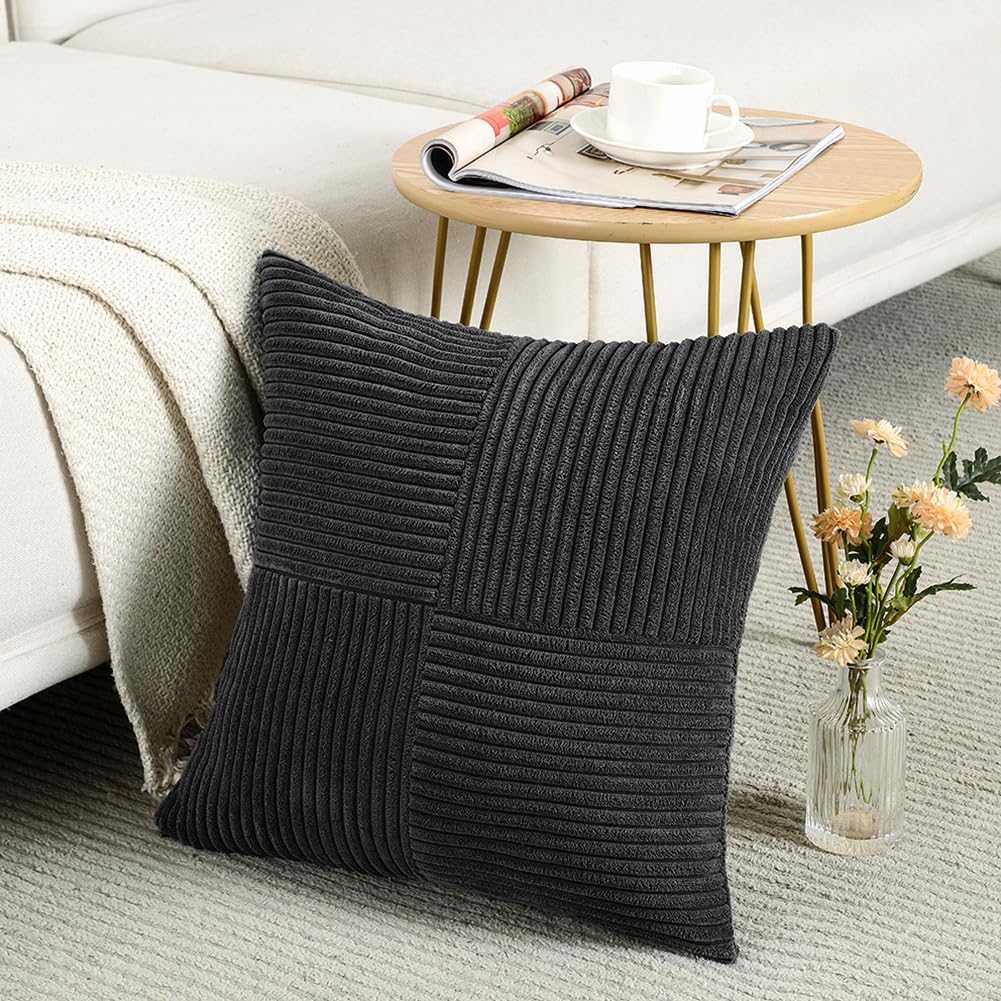 Fancy Homi Sage Green Decorative Throw Pillow Covers 18X18 Inch For Living Room Couch Bed Sofa, Farmhouse Boho Home Decor, Soft