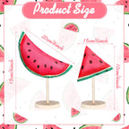 Bucherry 5 Pcs Watermelon Decor Summer Watermelon Tiered Tray Decor Watermelon Fabric Standing Table Centerpiece Watermelon Kitc
