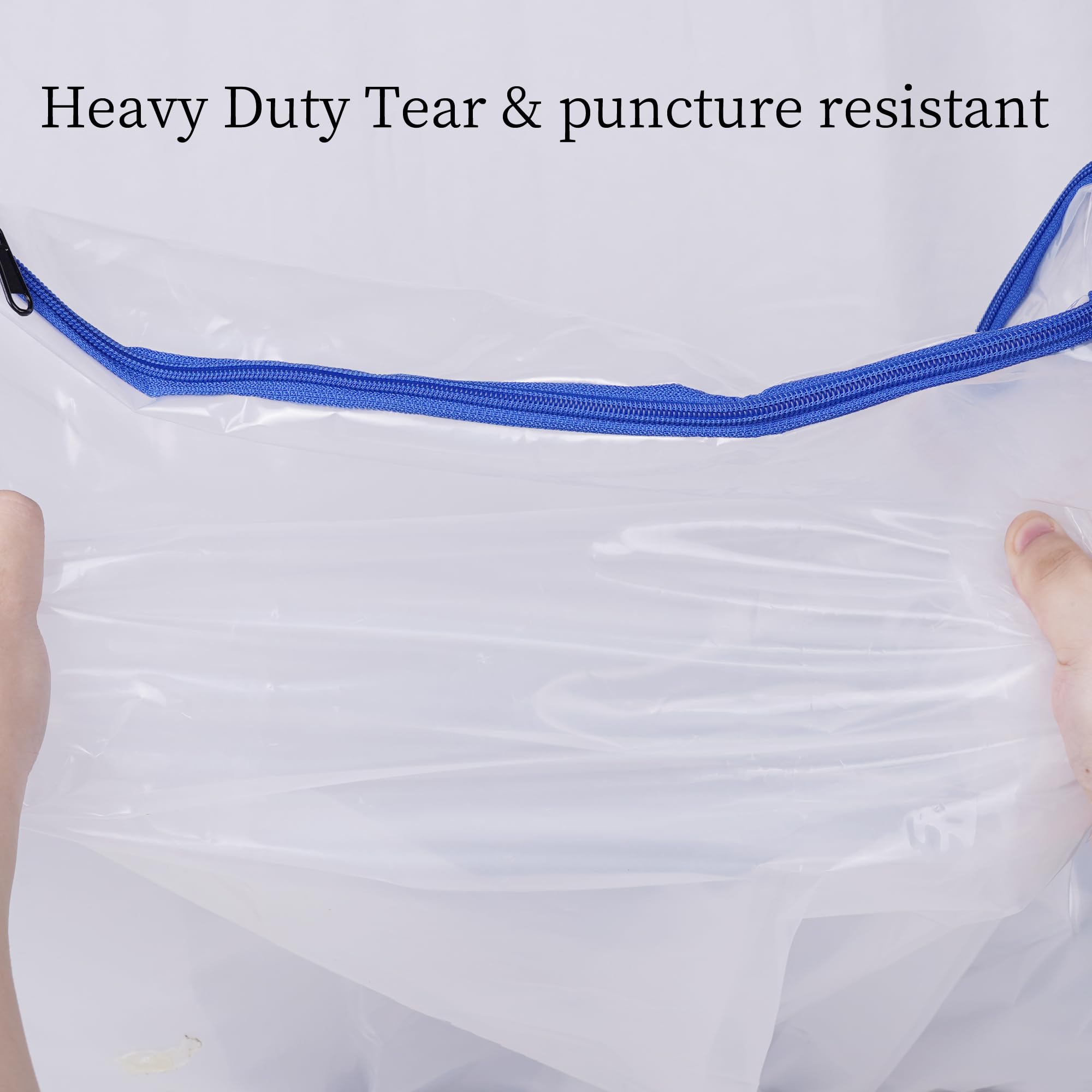 Juneshe Crib Mattress Storage Bag With Zipper -5 Mil Plastic Waterproof Crib Mattress Bag For Moving And Storage