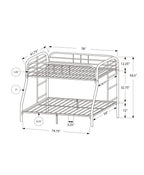 Monarch Specialties I Metal Bunk Bed, 78'