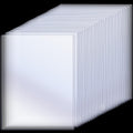 Teling 25 Pcs 8 1/2' X 11' Rigid Print Protectors Clear Rigid Sleeve Plastic Paper Page Protectors Clear Sheet Cover Photo Pla
