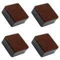 Coufce 1.2 Inch Height 4Pack Self-Adhesive Square Bed Risers, Carbon Steel Solid Furniture Risers, Furniture Leg Riser For Sofa,