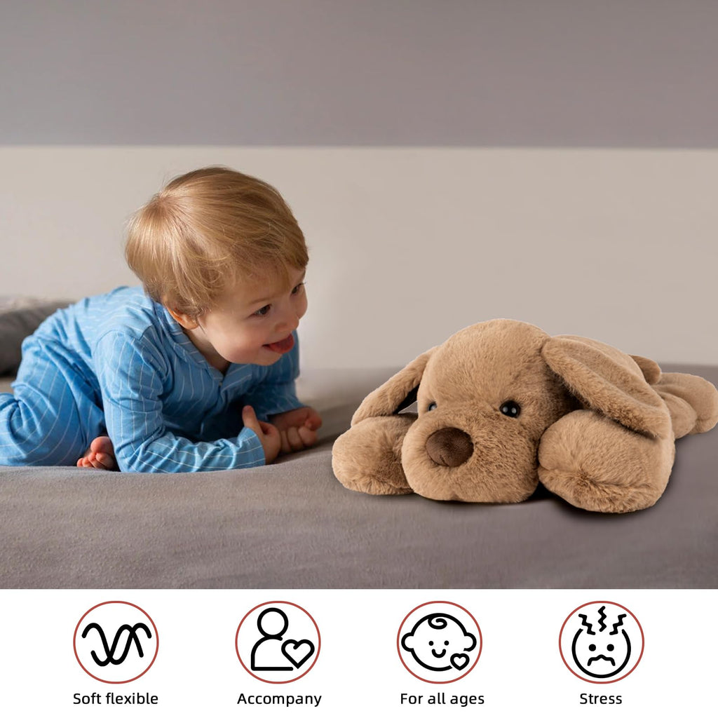 Niuniudaddy Weighted Dog Stuffed Animals For Anxiety, 3.3Lb Weighted Plush Dog Toys Pillowfort For Adults Kids Girls Boys, Large