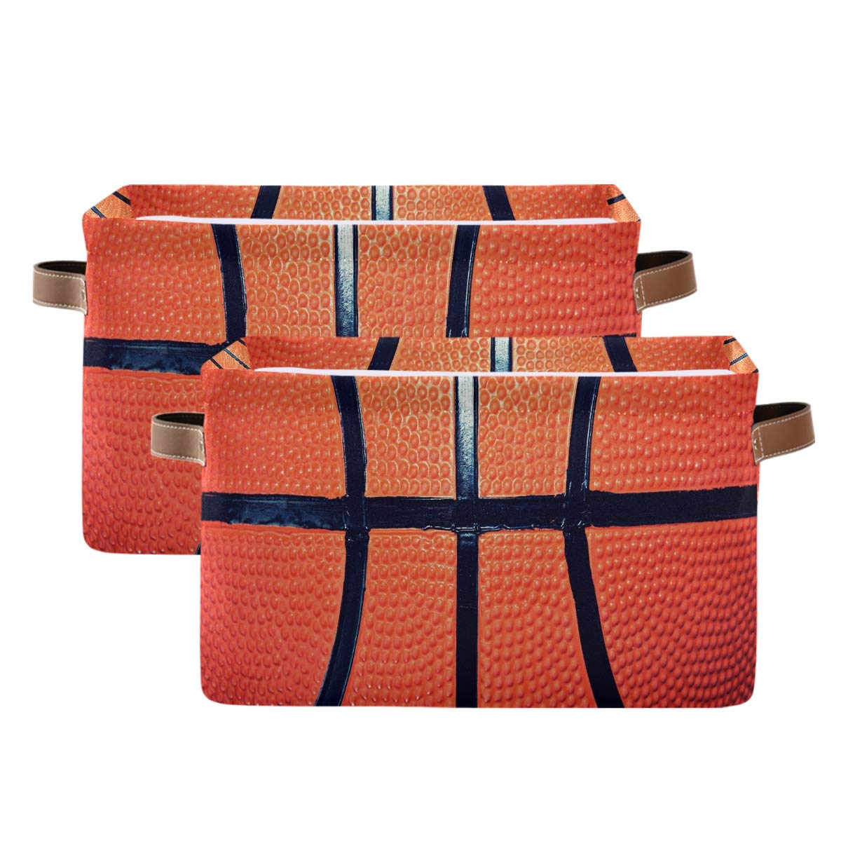 Storage Basket Cube Sport Ball Basketball Large Collapsible Toys Storage Box Bin Laundry Organizer for Closet Shelf Nursery Kids
