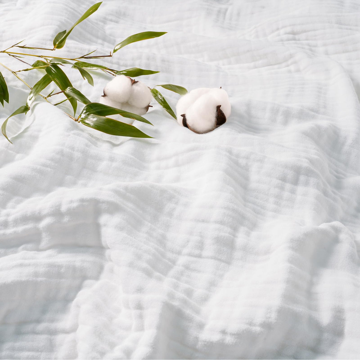 David'S Home Ultra Soft Cooling Muslin Throw Blanket, 60% Rayon Derived From Bamboo 40% Cotton, Breathable Lightweight Cozy Gauz