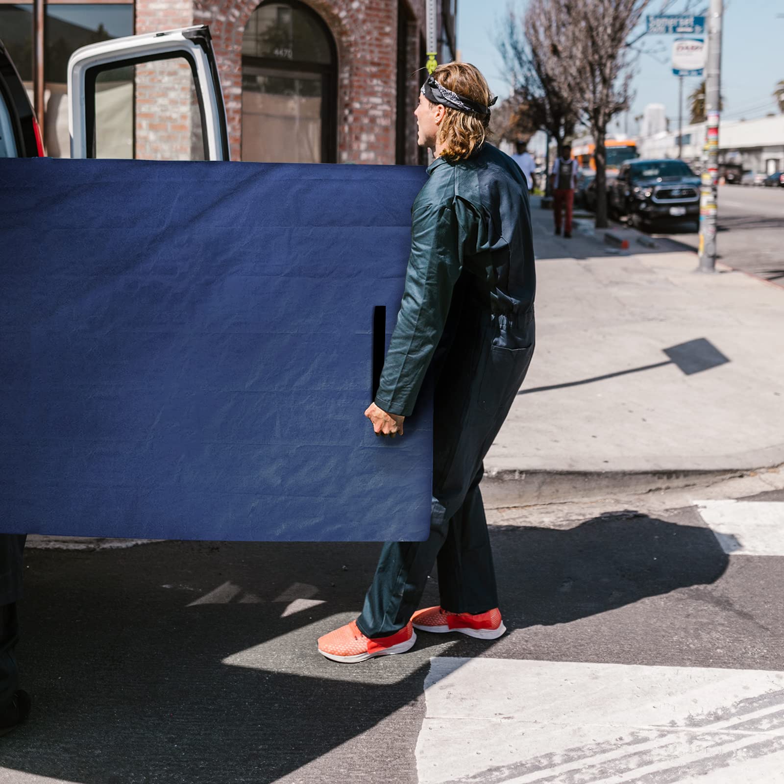 Coldwind Mattress Bags For Moving And Storage,Waterproof Mattress Cover For Moving With Heavy Duty Handles, Strong Zipper, Reusa