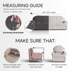 Paulato By Ga.I.Co. Sofa Slipcover - Stretch Couch Cover - Cushion Sofa Cover - Soft Polyester Fabric Slip Cover - 1-Piece Form