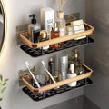 Luteti Shower Caddy Bathroom Organiser, 1 Pack Adhesive Shower Shelves, No Drilling, Shower Shelf Wall Hanging Caddies With 4 Ho
