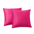 Rainroad Hot Pink Throw Pillows Covers Set Of 2 Soft Velvet Decorative Pillow Covers 18X18 Inch For Couch Bed(Hot Pink, 18'' X 1