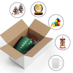 Spepla Shipping Boxes For Small Business, White 40 Pack 7X5X5 Inch Corrugated Cardboard Boxes For Packaging, Mailing, Storage