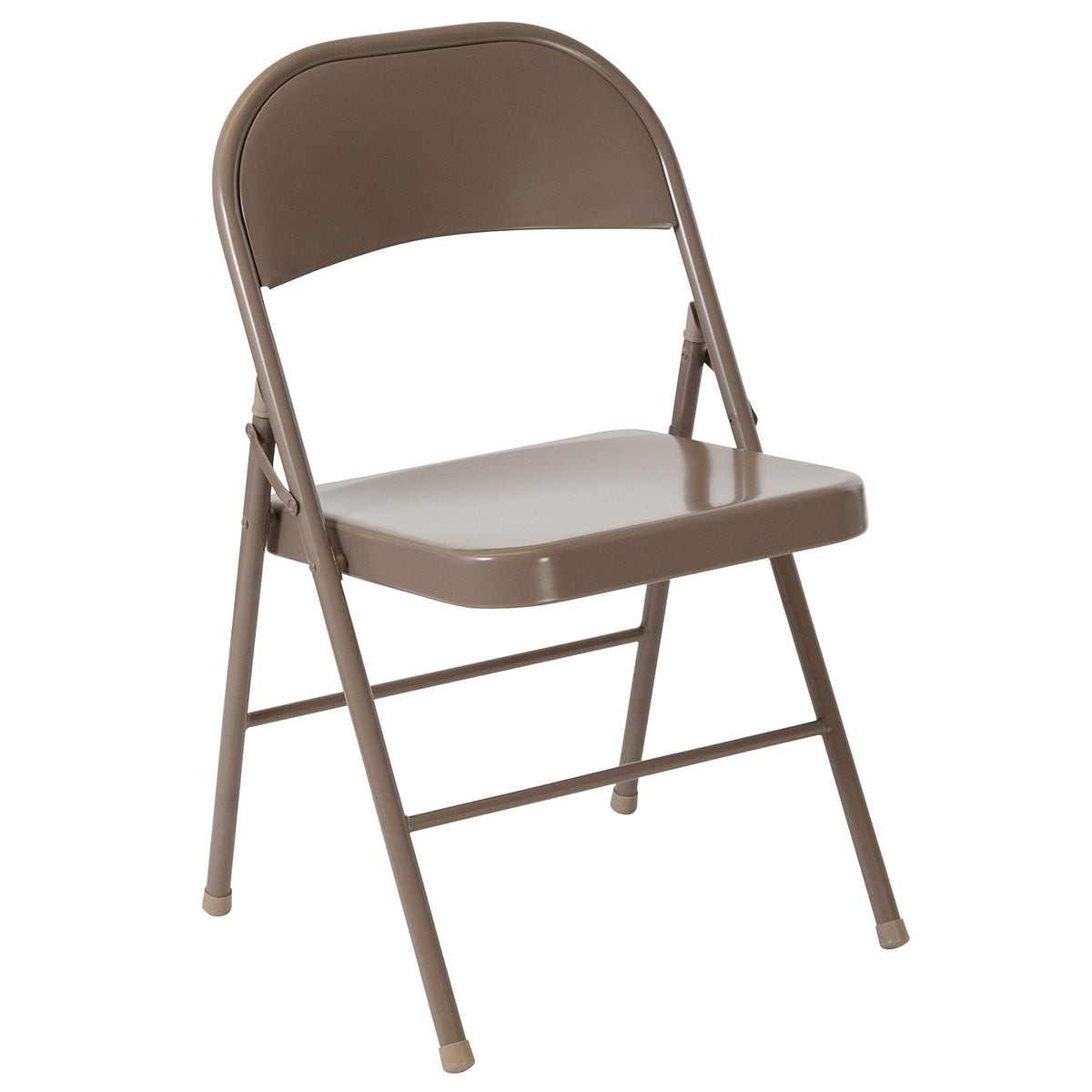 Flash Furniture Hercules Series Double Braced Beige Metal Folding Chair