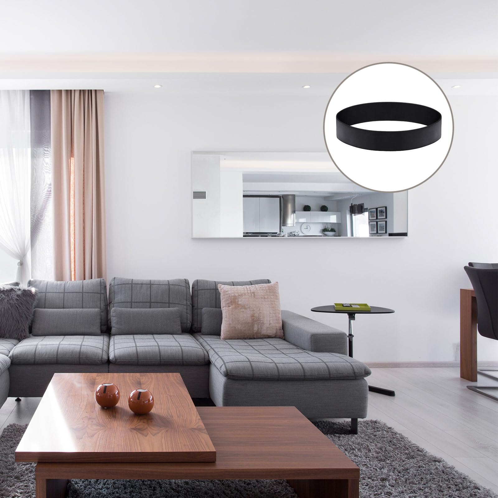 Outus Sectional Couch Connectors Small Sofa Couch Straps Rubber Bands For Sliding Sofa, Black