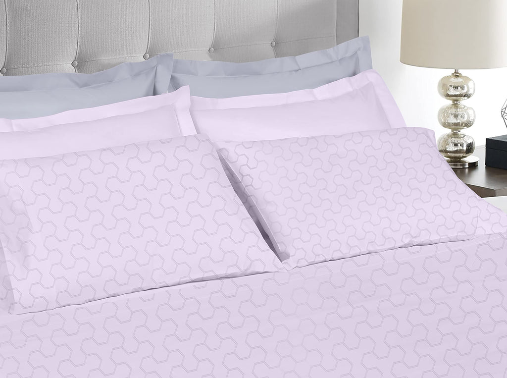 Threadmill Cotton Full Size Sheet Set | 500 Thread Count 100% Cotton Sheets For Full Size Bed | Damask Jacquard Full Bed Sheets
