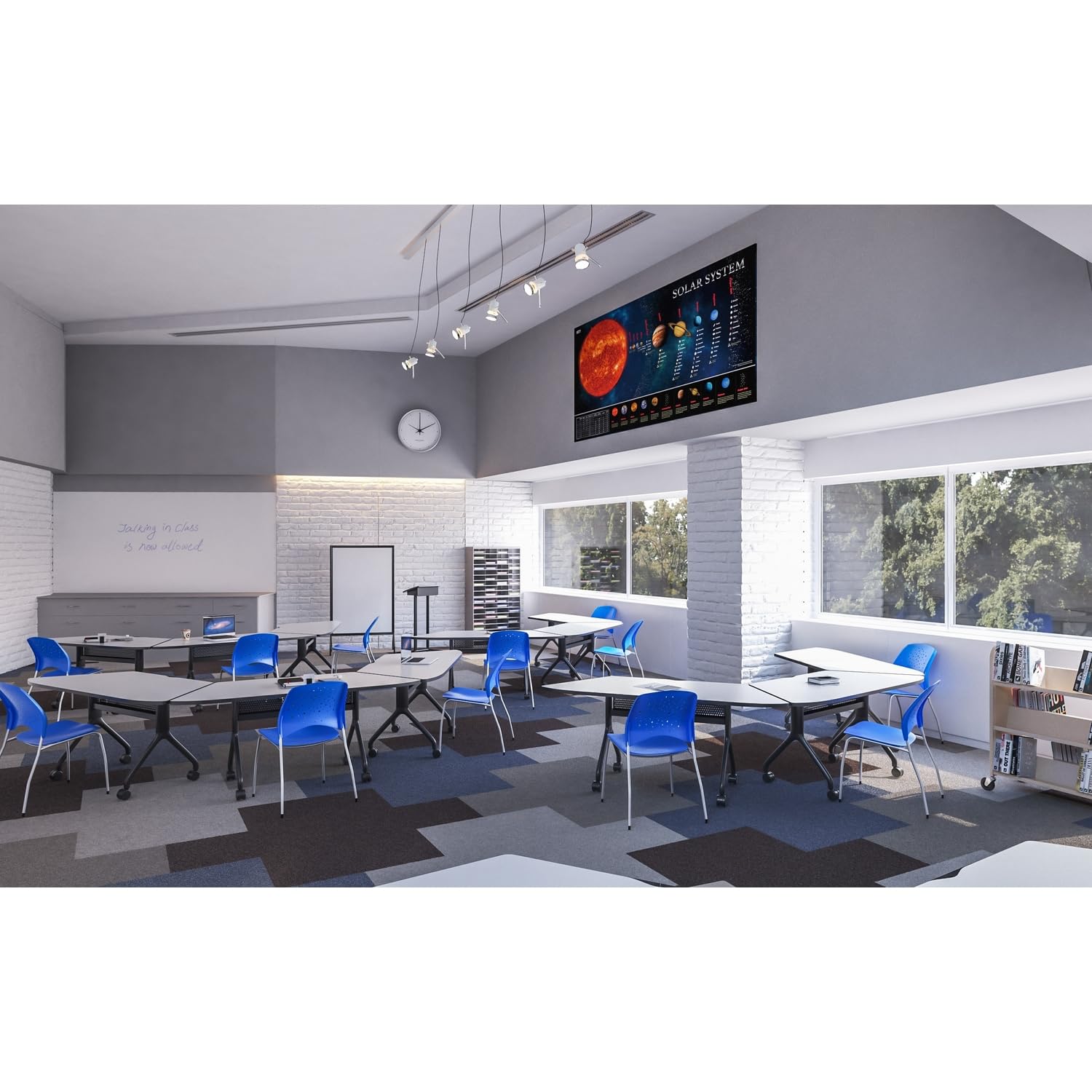 Safco Products 6805GN Reve Guest Chair Straight Leg with Round Back, (Qty. 2), Green