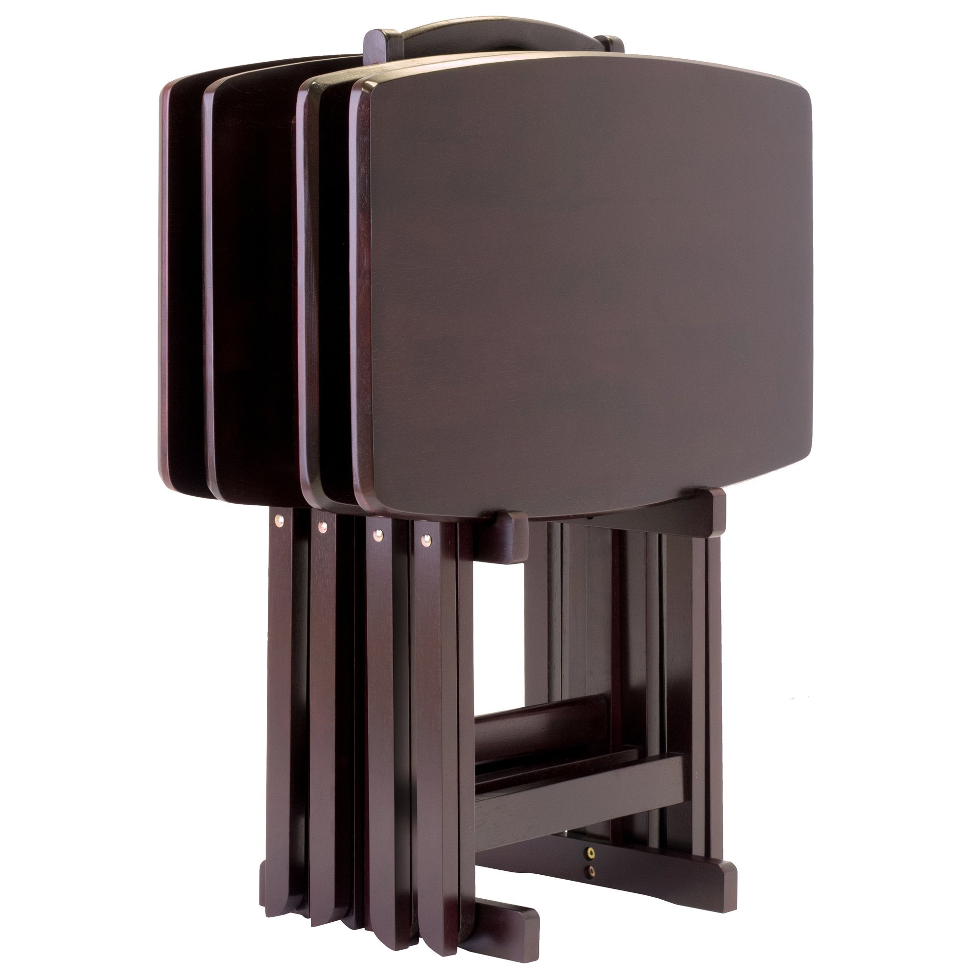 Winsome Wood Dylan Snack Table Espresso, 23.6"W x 15.75"D x 25.5"H