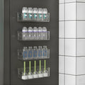 MGY 4Pack Clear Magnetic Baby Bottle Organizer for Refrigerator, Space-Saving Storage for Baby Bottles,Bottle Organizer for kitc