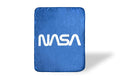 Just Funky Nasa Logo Fleece Soft Throw Blanket | Large Nasa Blanket | Nasa Logo Design Soft Blankets And Throws | Official Nasa