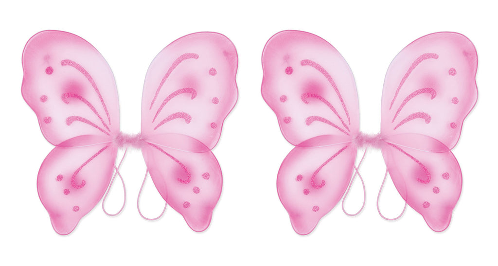 Beistle 2 Piece Nylon Fairy Wings, Pink