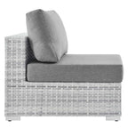 Modway EEI-4298-LGR-GRY Convene Outdoor Patio Chair Armless, Light Gray Gray