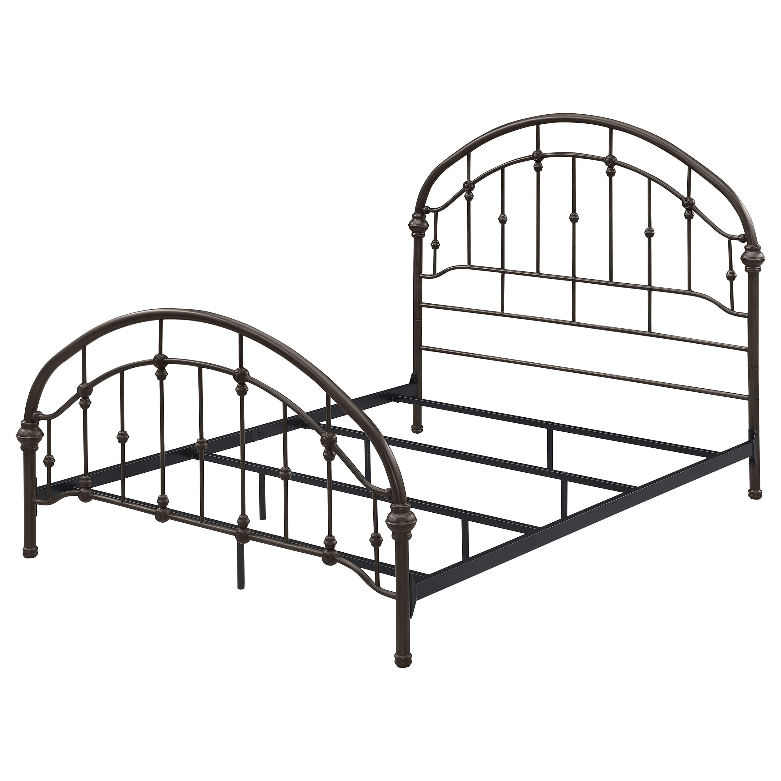 Coaster Home Furnishings Rowan Transitional Wood Queen Size Open Frame Bed Frame 55-inch Headboard Dark Bronze 300407Q
