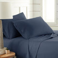 Southshore Fine Living, Inc. Classic Soft And Comfortable 4-Piece Sheet Set, Queen, Navy Blue