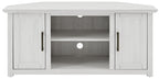 Crosley Furniture Camden TV Stand for 50+ inch TVs, Entertainment Center with Adjustable Storage Shelves, Whitewash