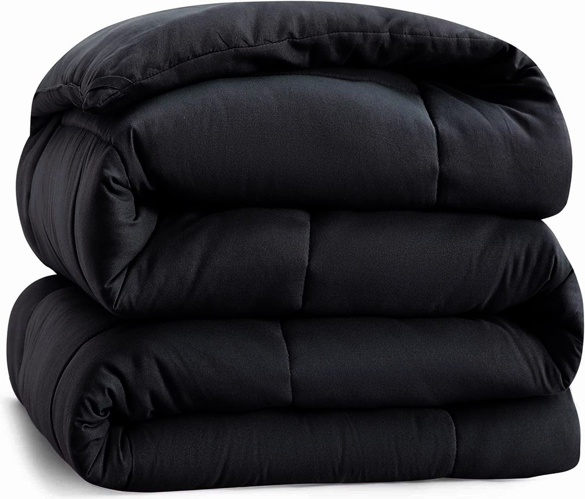 Maple Down Soft Comforter King Size Duvet Insert-Down Alternative Comforter-Lightweight Fluffy Breathable Machine Washable (Blac