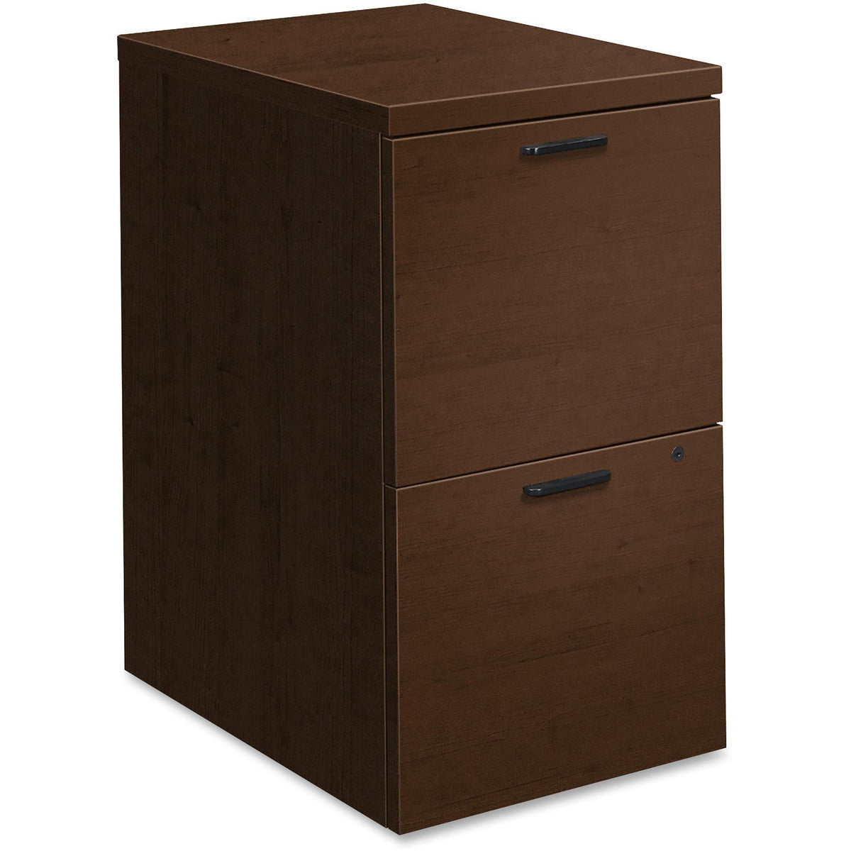 Hon 10500 Series Mobile Pedestal - 15.8&quot; X 22.8&quot; X 28&quot; - 2 X File Drawer(S) - Single Pedestal - Square Edge - Finish: Mocha Laminate, Thermofused Laminate (Tfl)