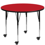 Flash Furniture 48 Rnd Red Activity Table, 48" W X 48" D X 30.5" H
