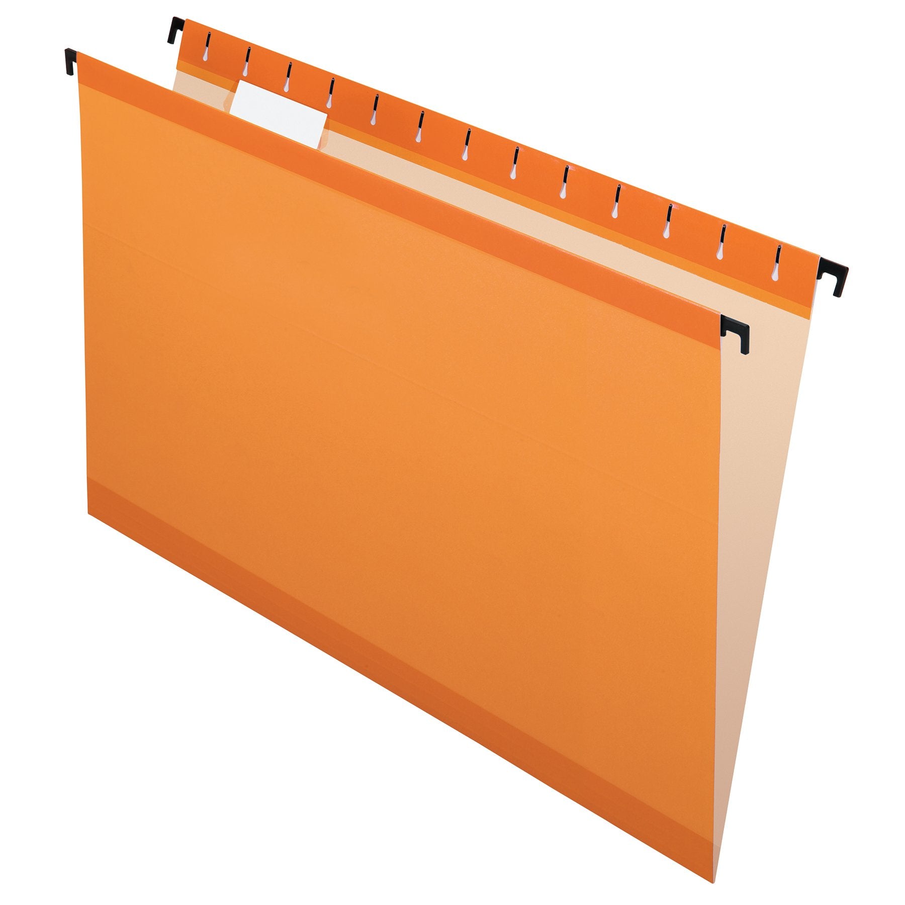 Pendaflex Surehook Reinforced Hanging Folders, Legal Size, Orange, 1/5 Cut, 20 Per Box (6153 1/5 Ora)