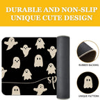 Mloabuc Happy Halloween Door Mat Outdoor Black Witchy Doormat Halloween Welcome Mats For Front Kitchen Mat Outdoor Indoor Heavy