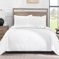 Exclusivo Mezcla Ultrasonic California King Size Quilt Bedding Set With Pillow Shams, Lightweight Quilts Cal King Size, Soft Bed