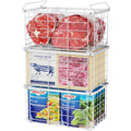 iSPECLE Deep Freezer Organizer Bins  Large Baskets for 57 Cu.Ft, 3 Pack