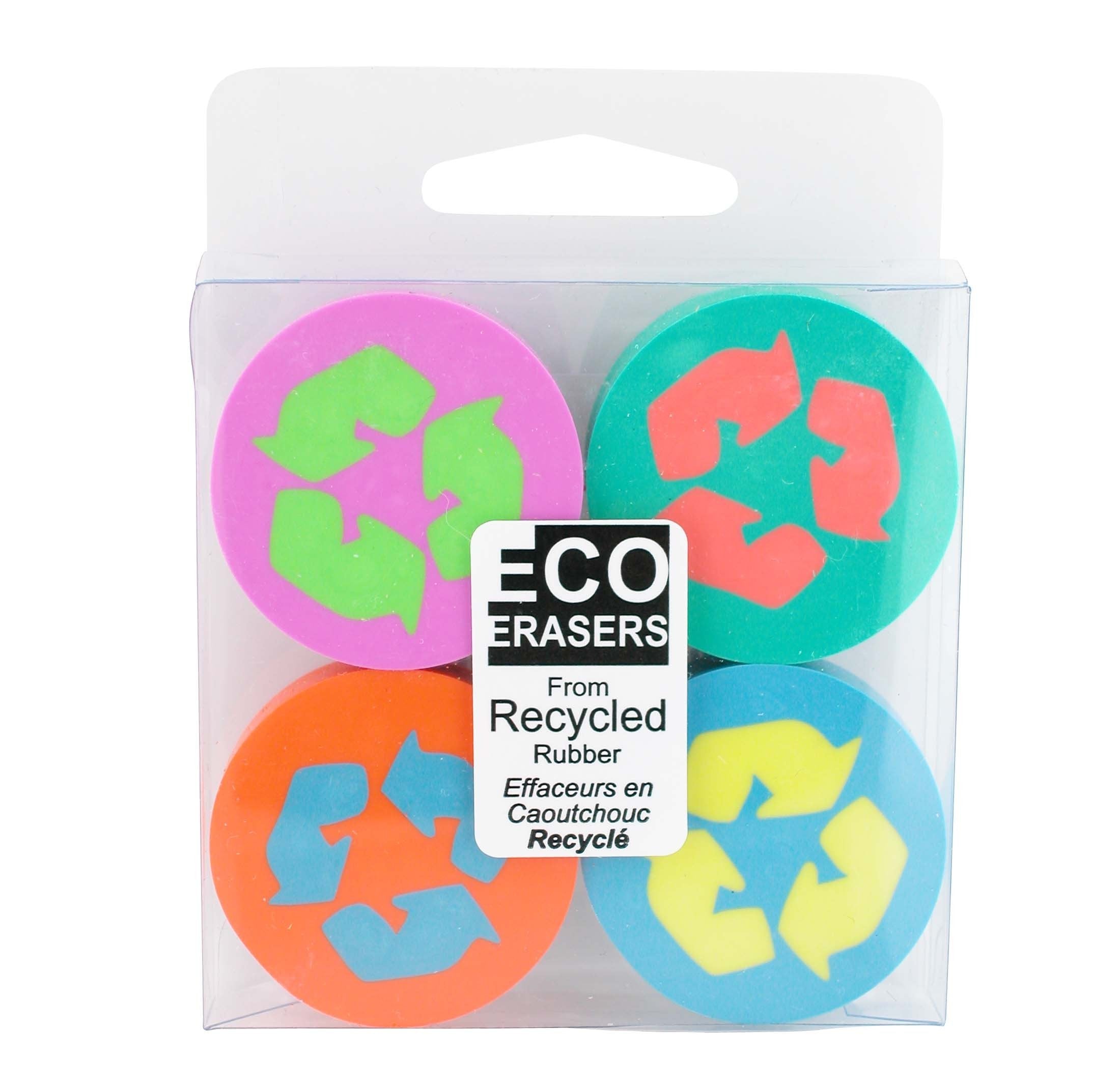 Made By Humans Eco Erasers Round (Set Of 4) (598)