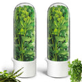 Rkssws Herb Saver, Herb Keeper for Refrigerator, Cilantro Container for Fridge, Fresh Herbs Lettuce Vegetable Preservation Bottl