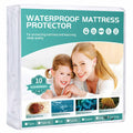 Winkaura Waterproof Mattress Protectors Split California King 9' Depth, Zippered Mattress Cover Soft Breathable Encasement Grea