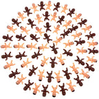 Juxingdazyf 72 Pieces Mini Plastic Baby Favor Supplies For Baby Shower And Ice Cube Game, 1 Inch Babies King Cake Baby Plastic B