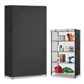 Dalema Storage Shelf Cover,Outdoor Heavy Duty 600D 48W x 20D x 72H Dustproof Waterproof Shelf Covers for Wire Shelving,Sto