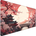 Japanese Large Gaming Mouse Pad With Stitched Edges, 31.5' X 15.7' Large Extended Computer Pad, Mouse Pad Protector With Non-S