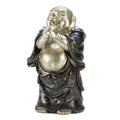 Gifts & Decor 14581 Happy Sitting Buddha Statue, 5 1/2 x 5 x 5 3/4 High, Multicolor
