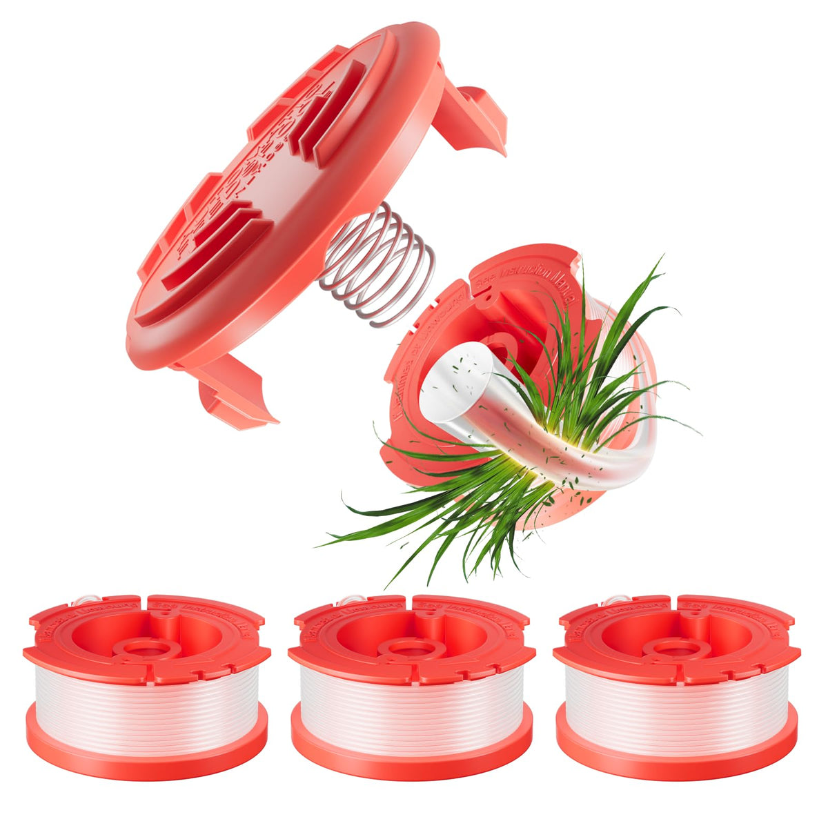 5 Pcs Cmzst0653 Weed Wacker Spool Compatible With Craftsman Weed Eater Cmcst900, Cmesta900, Cmeste920, Cmcst98020, 4 Pcs 0.065 R